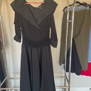 Jessica Howard Elegant Black Long Sleeve Dress